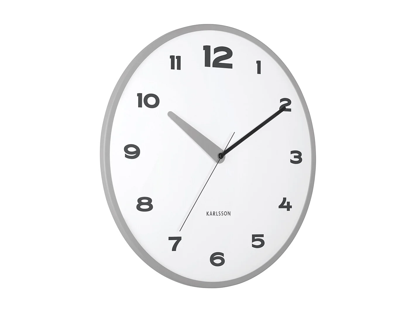 Horloge murale Brisk Dome - Gris foncé - Ø40cm