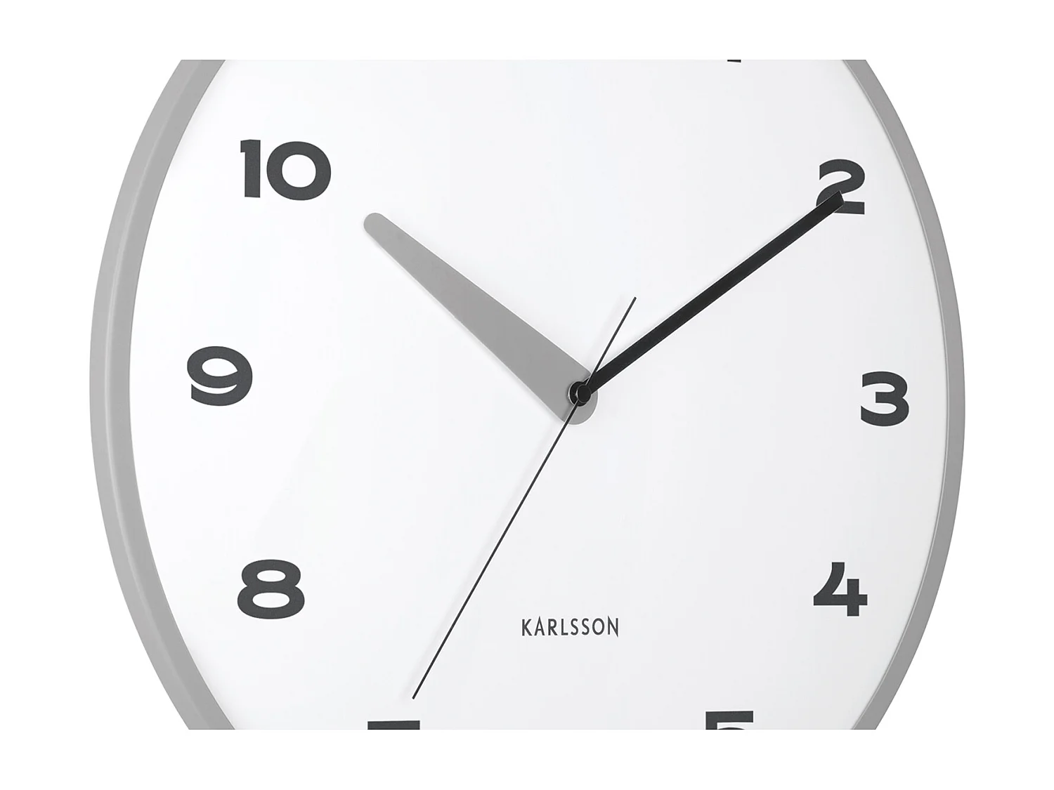 Horloge murale Brisk Dome - Gris foncé - Ø40cm