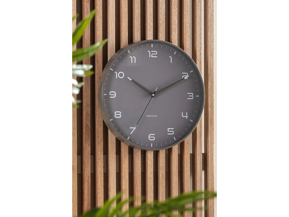 Horloge murale Orgullo - Gris foncé - Ø40cm
