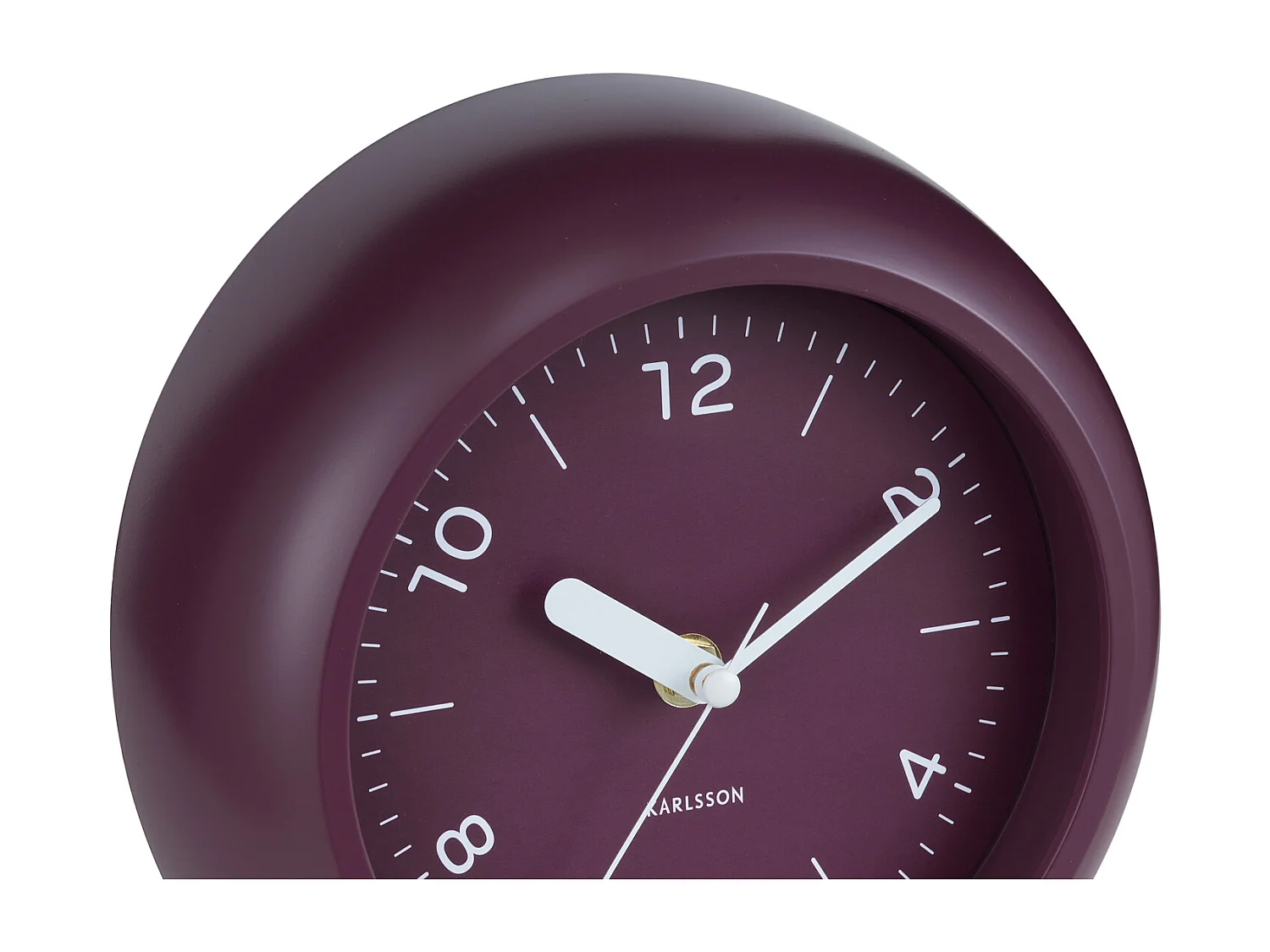 Wandklok Slope - Dark mauve- Ø20cm