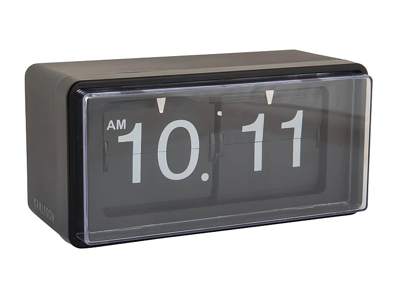 Horloge murale/de table rétro en boîte - Noir