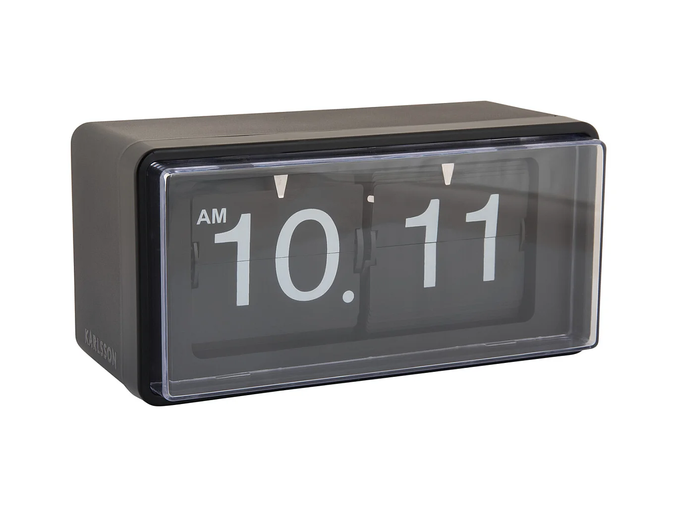 Horloge murale/de table rétro en boîte - Noir