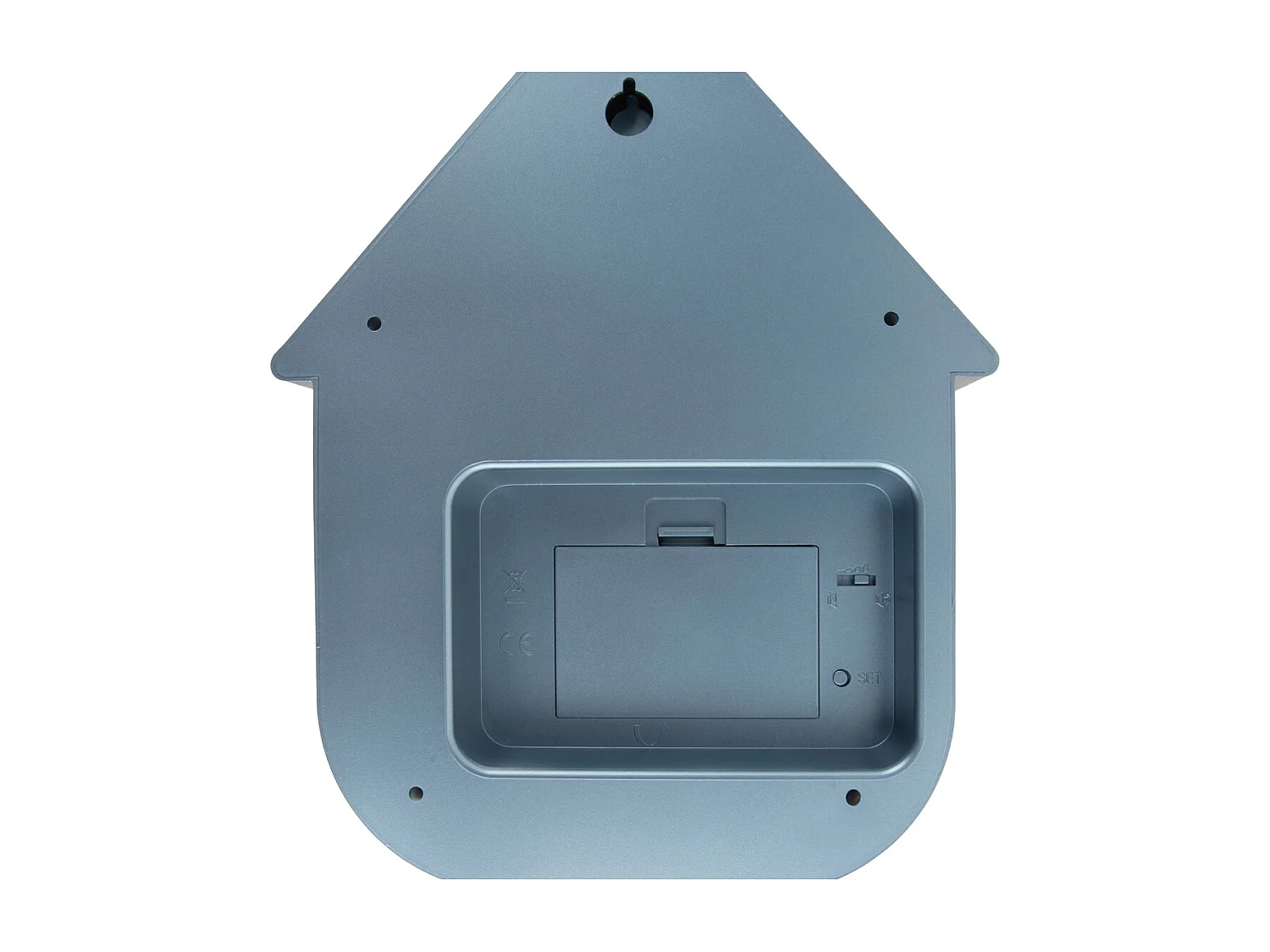 Horloge murale moderne coucou métallisée - Bleu foncé métallisé