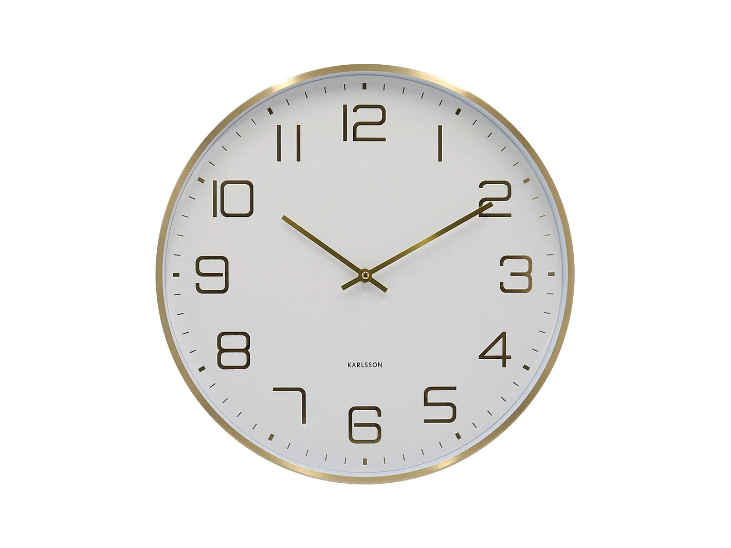 Horloge murale Elegance Glow - Blanc - Ø40cm