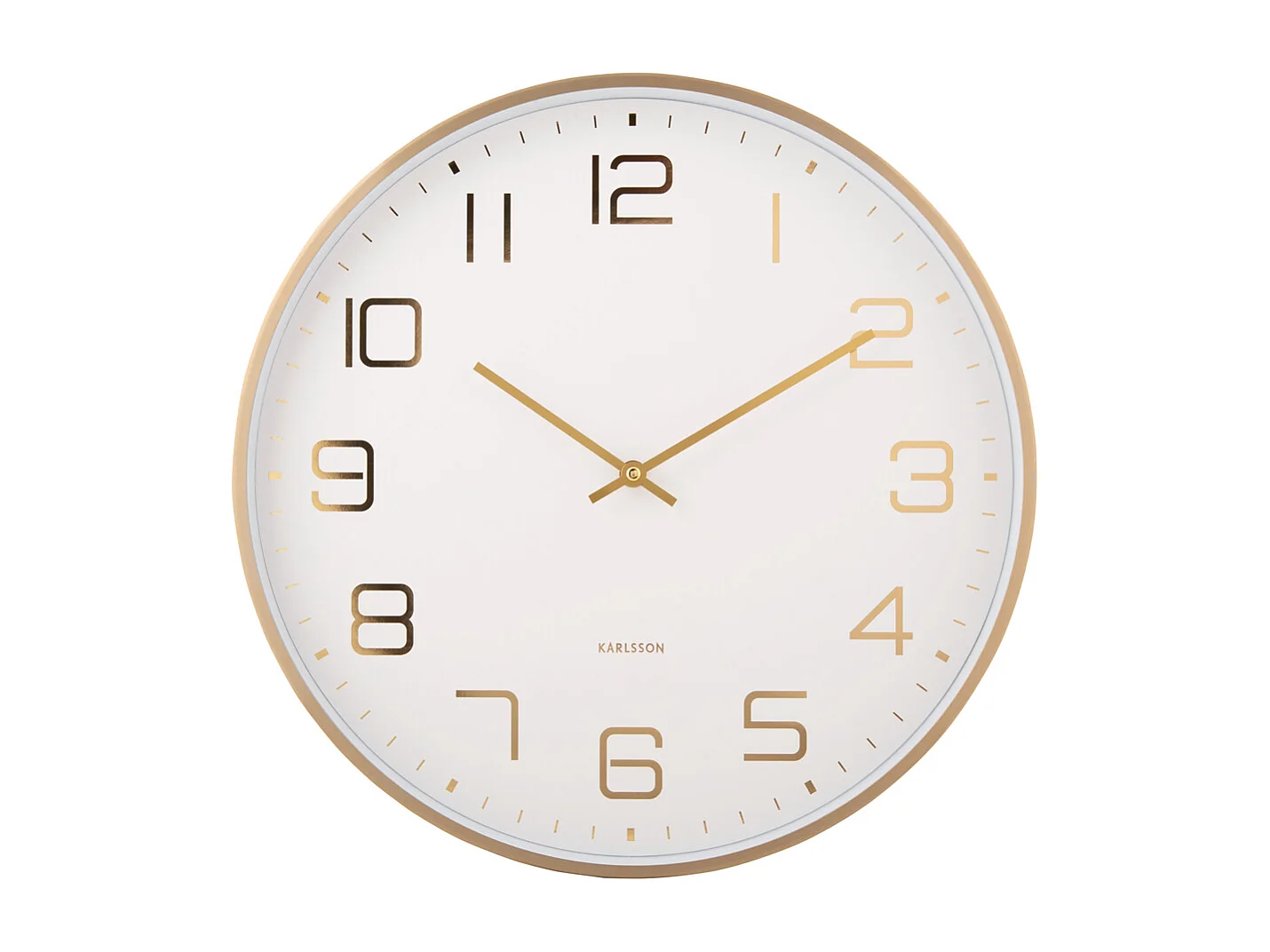 Wandklok Elegance Glow - Wit- Ø40cm