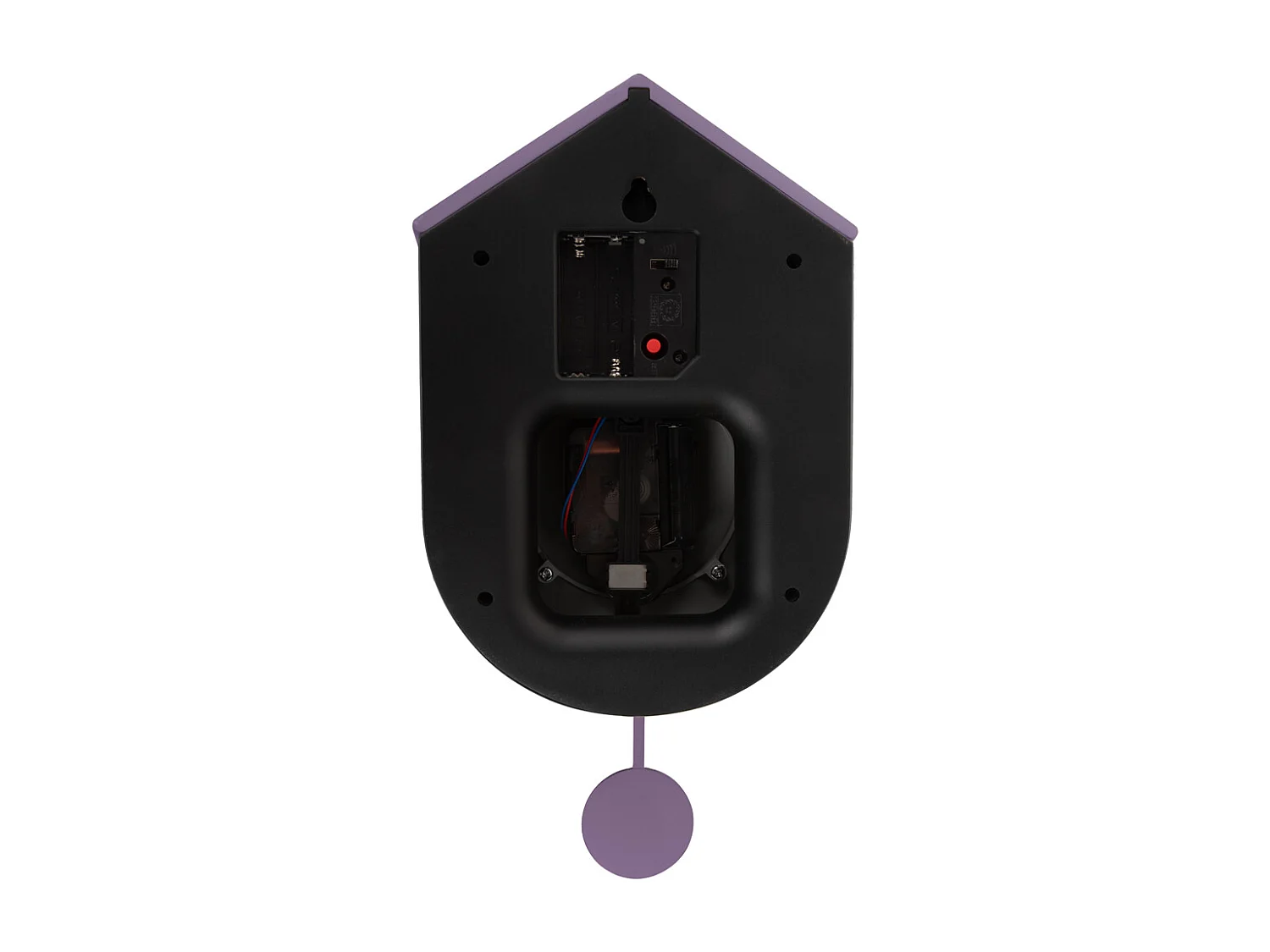 Reloj de pared Grato Cuckoo - Malva oscuro y lavanda suave