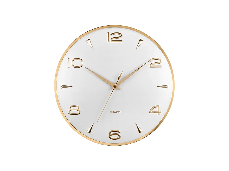 Wanduhr Sienna Glow - Weiß - Ø40,6cm