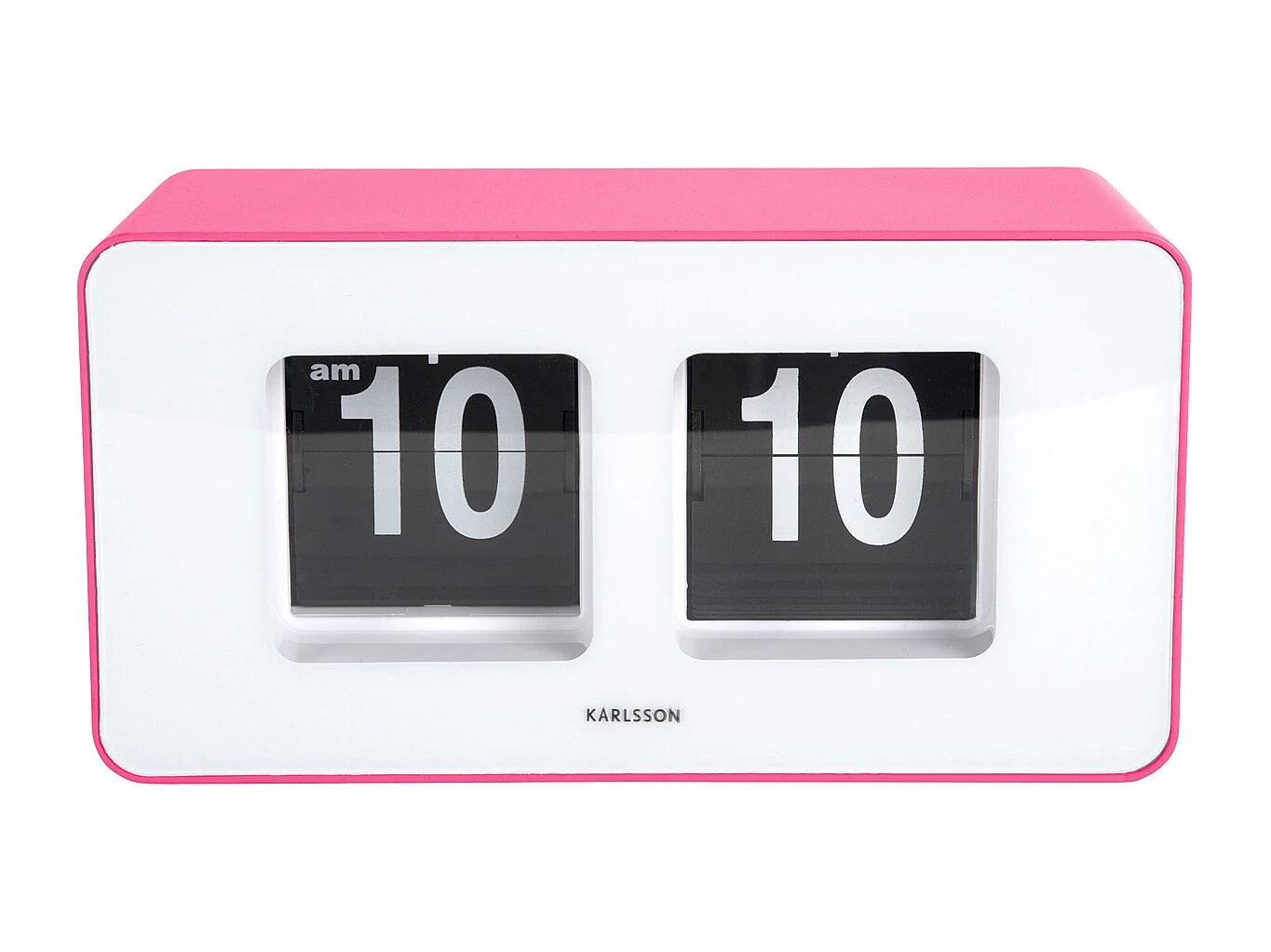 Horloge murale/de table Funky Flip - Rose vif