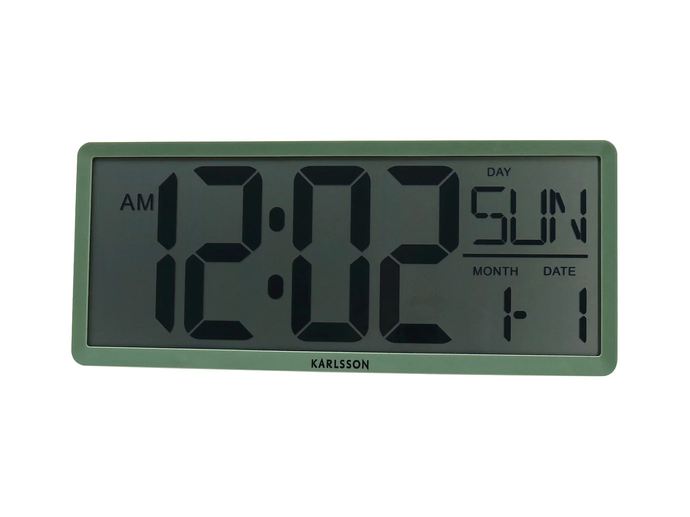 Horloge murale/de table rétro LCD - Vert jungle