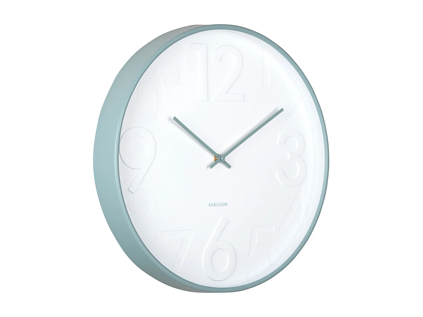 Reloj de pared Ayuno - Azul brumoso - Ø40cm
