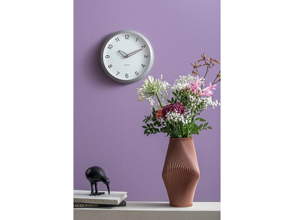 Horloge murale Bella - Gris foncé