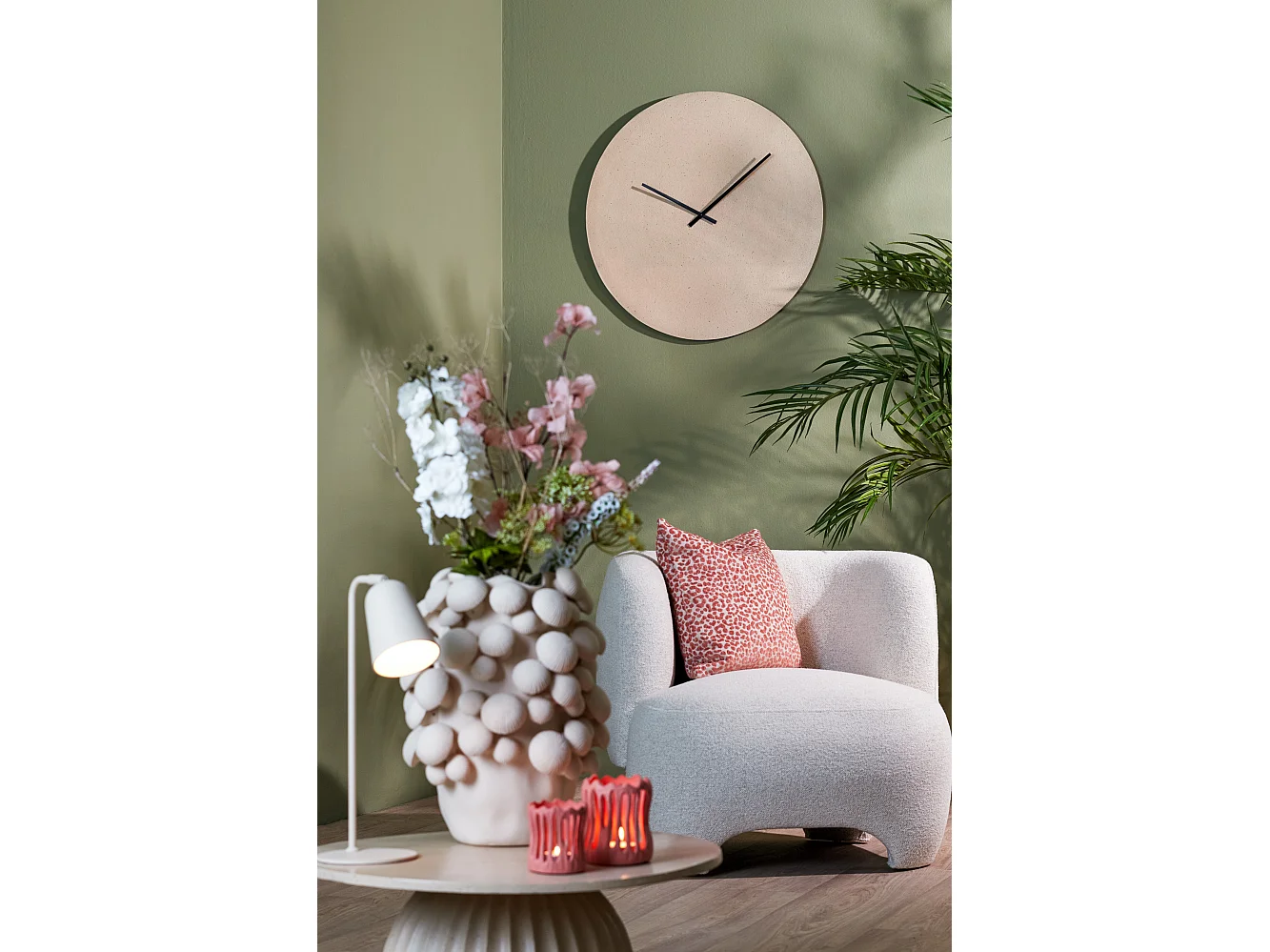 Horloge LICOLA - 74x2x74cm - Marron