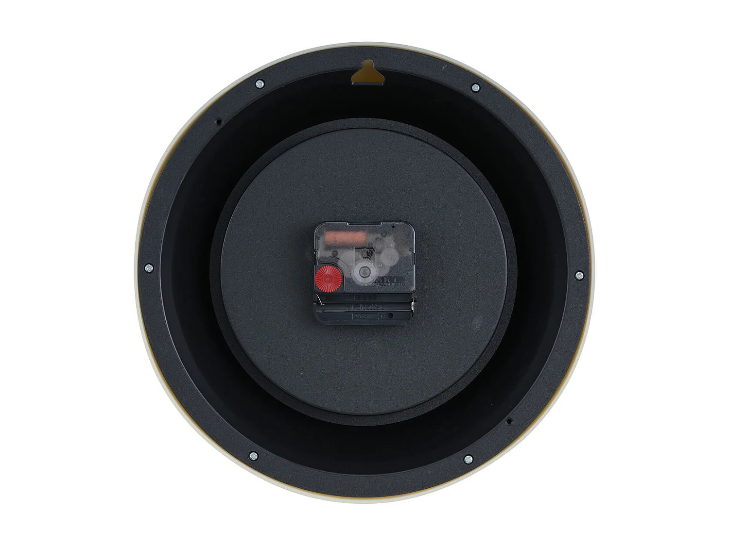 Horloge murale Tender Rib - Jaune doux - Ø25cm