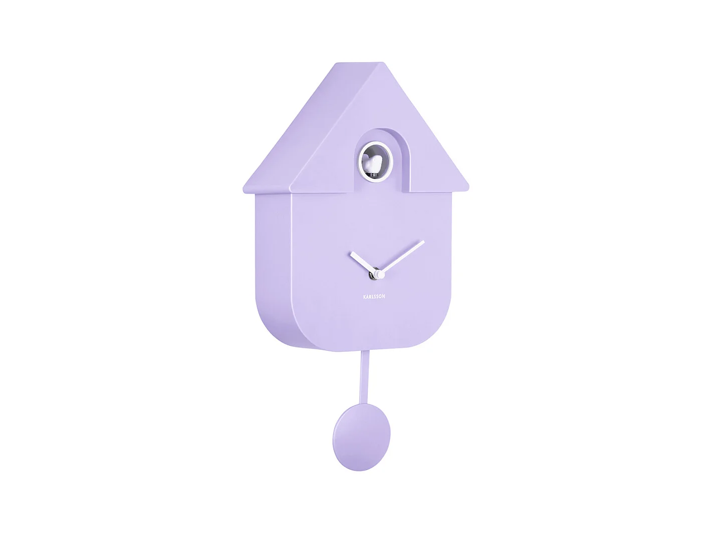 Horloge murale moderne à coucou - Violet doux