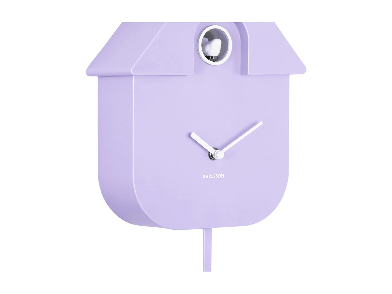 Horloge murale moderne à coucou - Violet doux