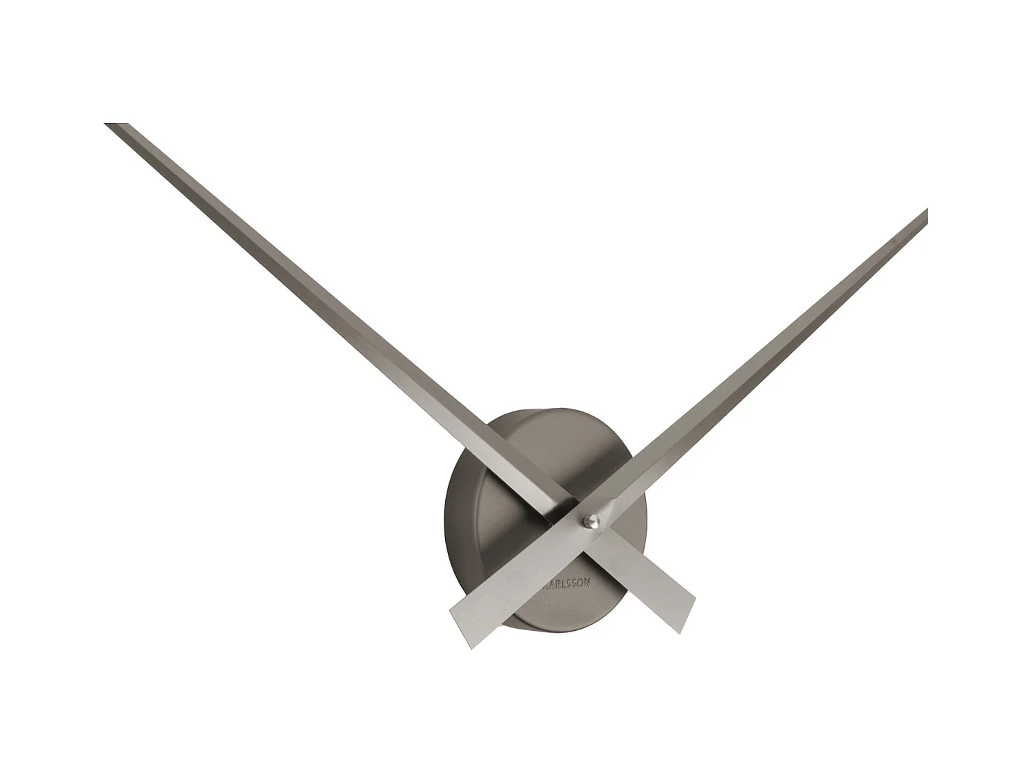 Horloge murale Little Big Time Metallic - Gris foncé métallisé - Ø77,5 cm