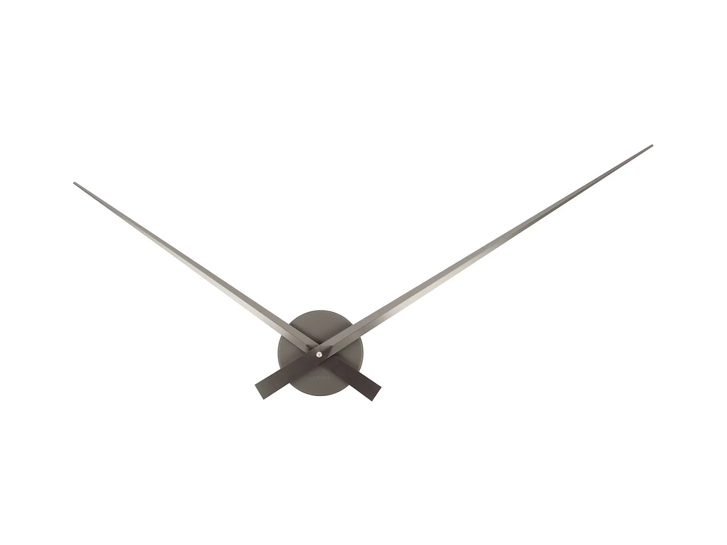 Horloge murale Little Big Time Metallic - Gris foncé métallisé - Ø77,5 cm