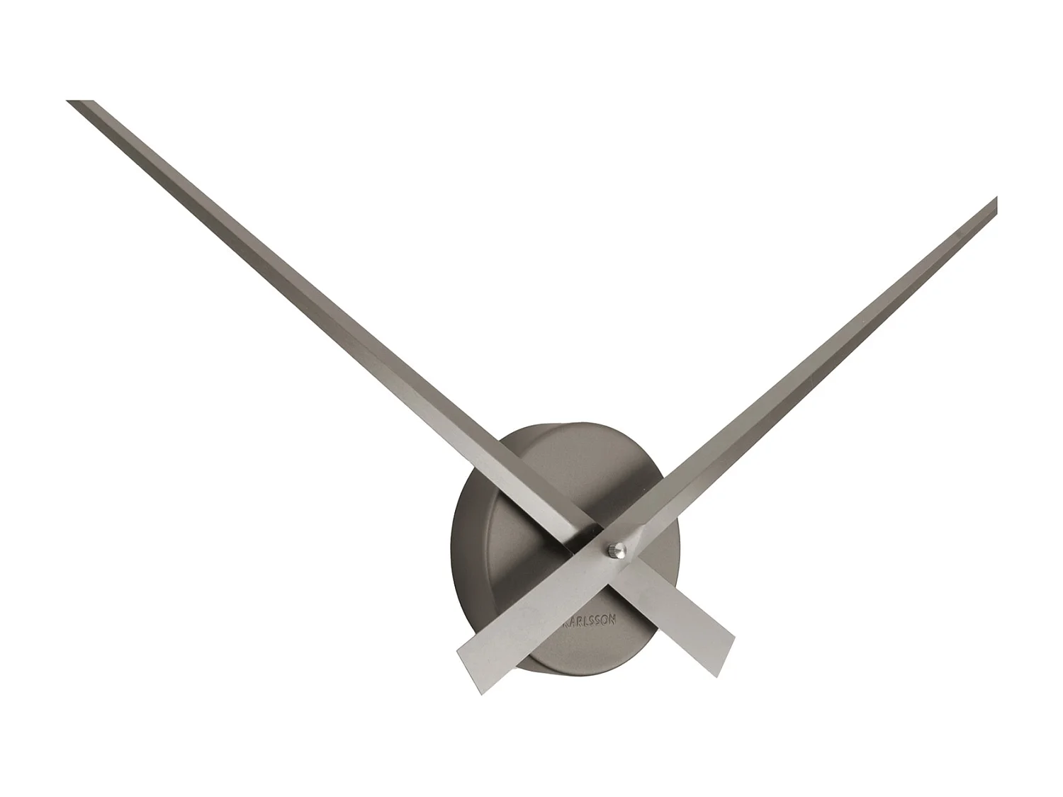 Horloge murale Little Big Time Metallic - Gris foncé métallisé - Ø77,5 cm