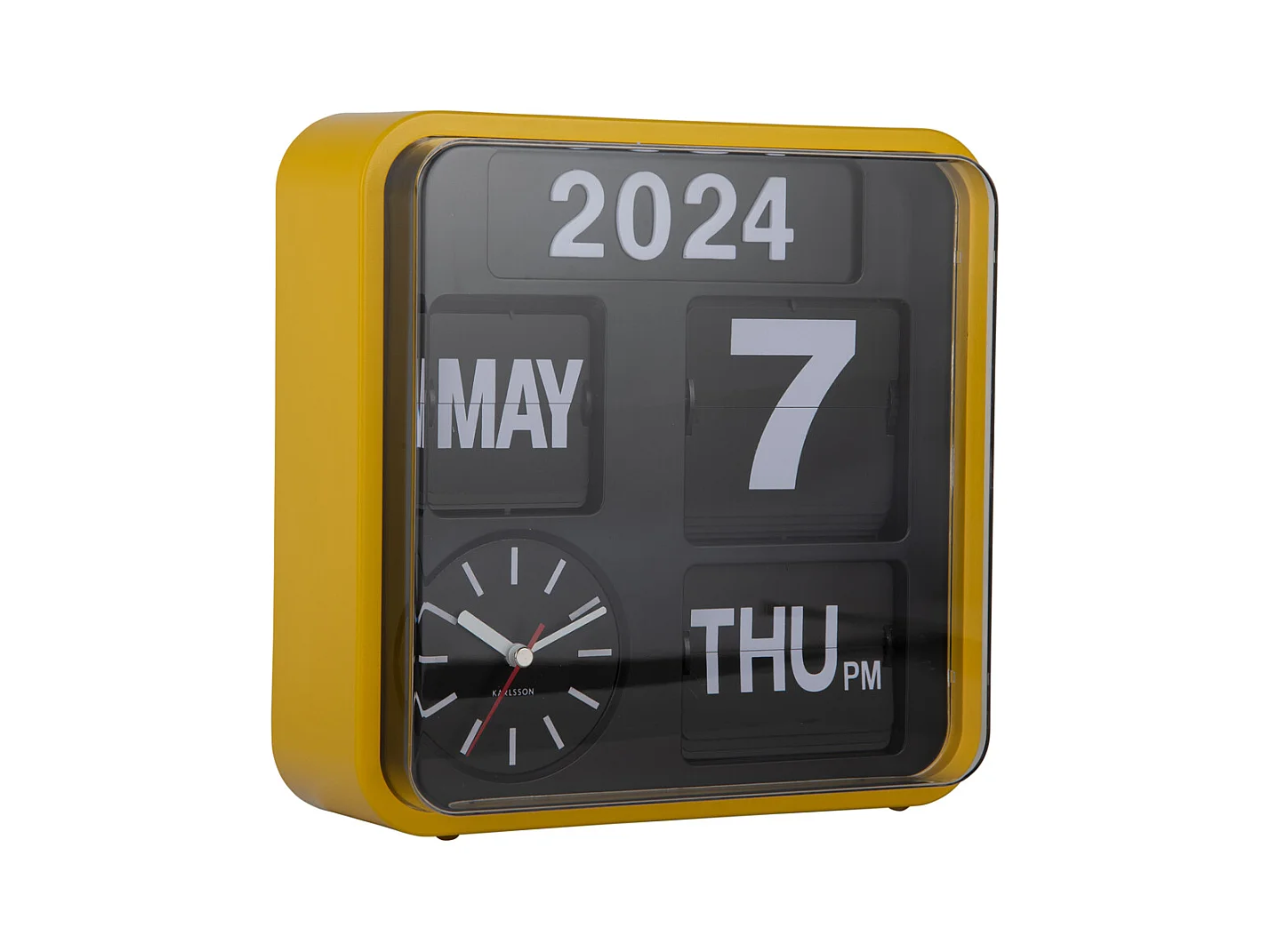 Horloge murale Mini Flip - Jaune