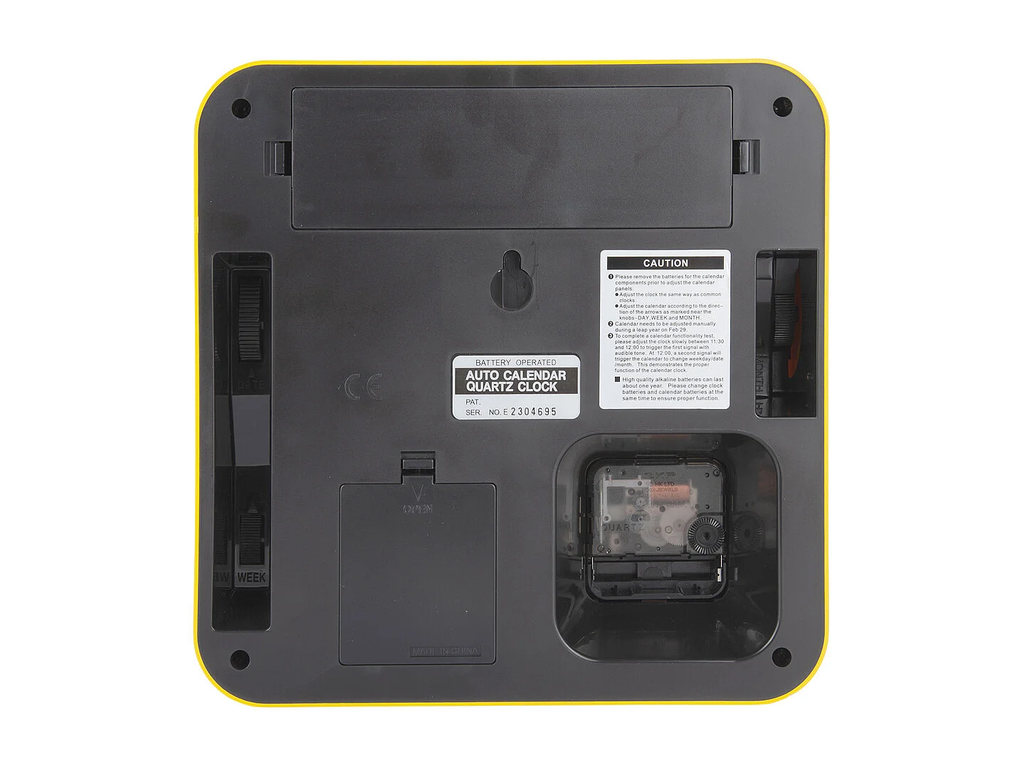 Horloge murale Mini Flip - Jaune