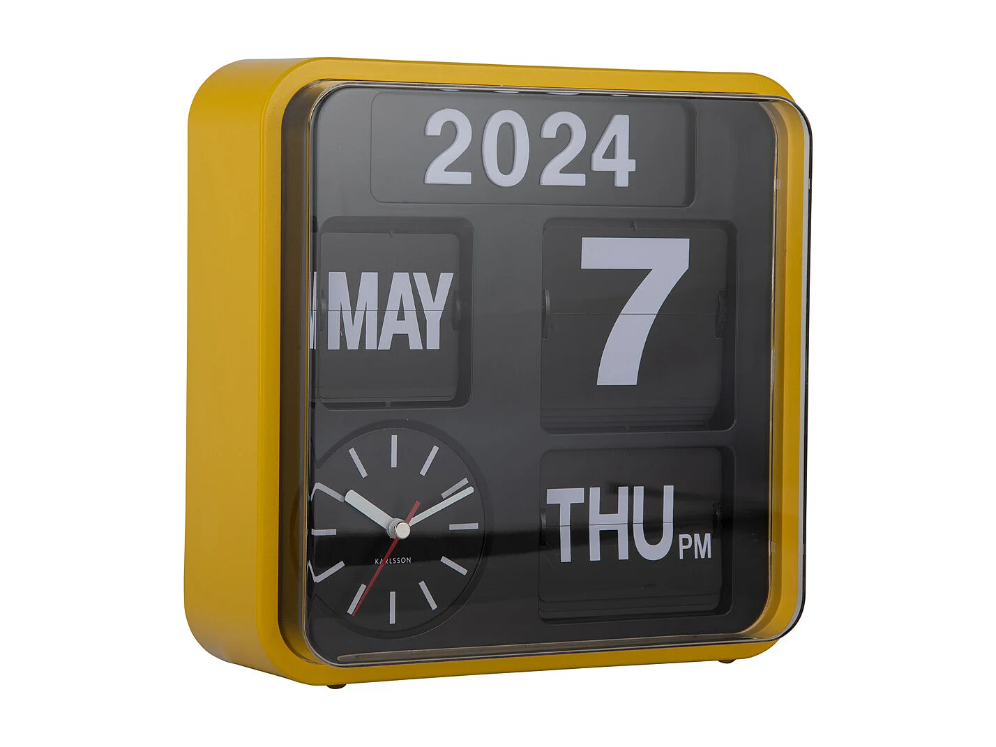 Horloge murale Mini Flip - Jaune