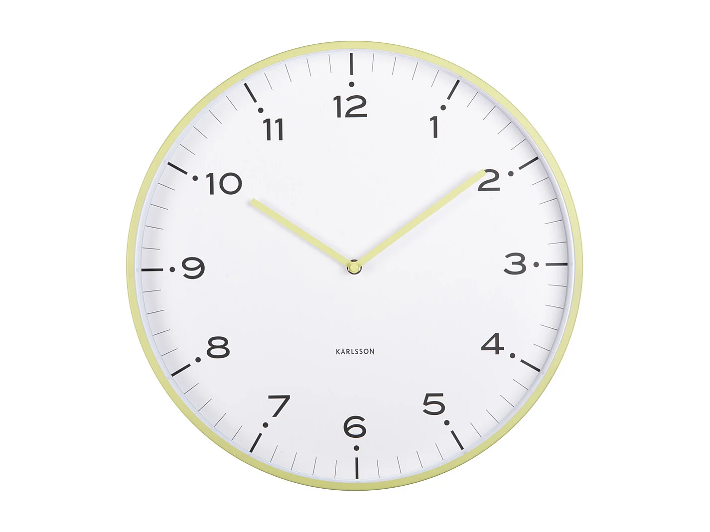 Horloge murale Circus Rings - Vert Matcha - Ø40cm