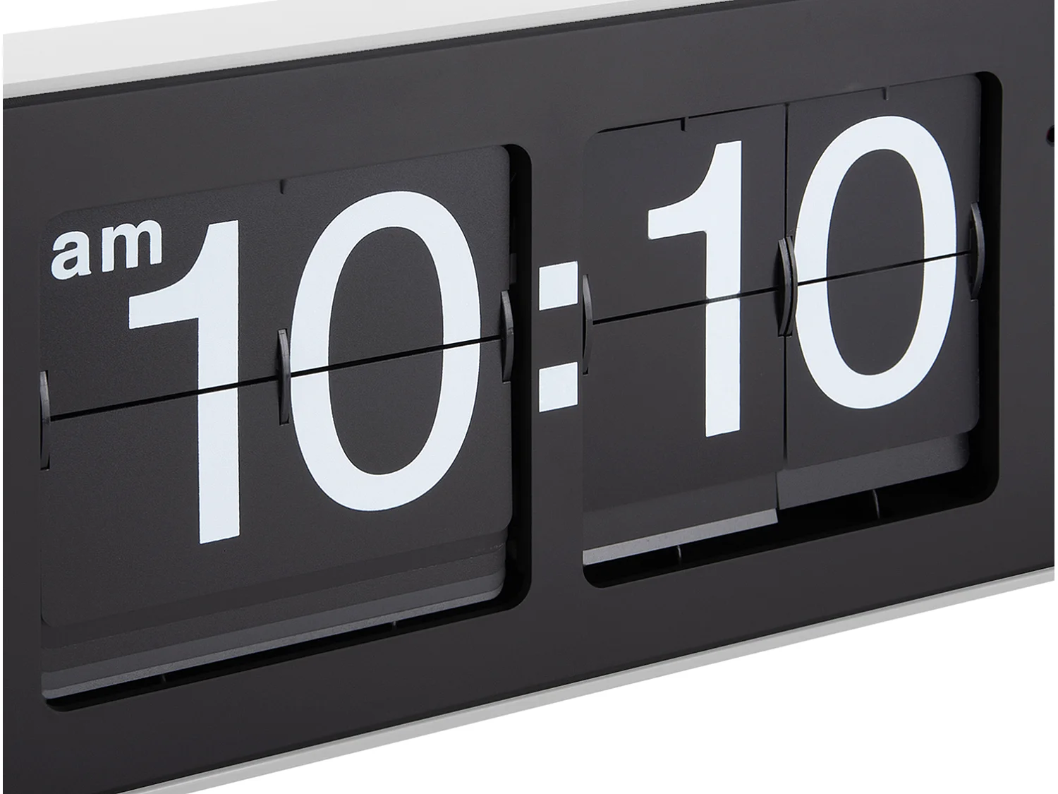 Horloge murale à bascule large - Blanc