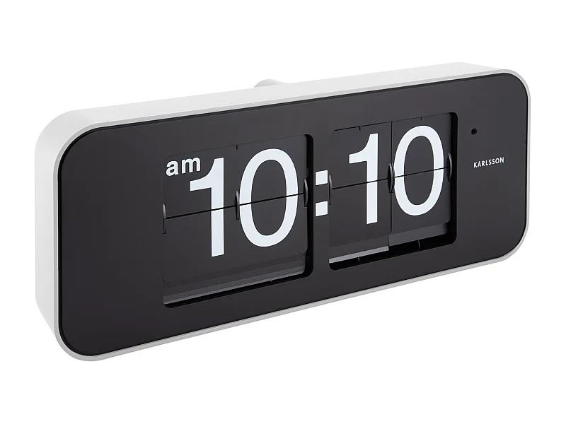 Horloge murale à bascule large - Blanc