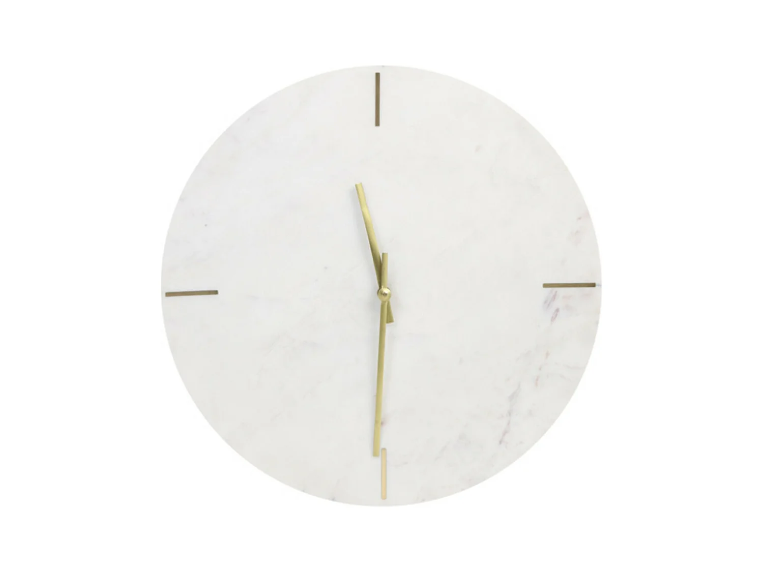 Uhr MORENO - 43x2x43cm - Weiß