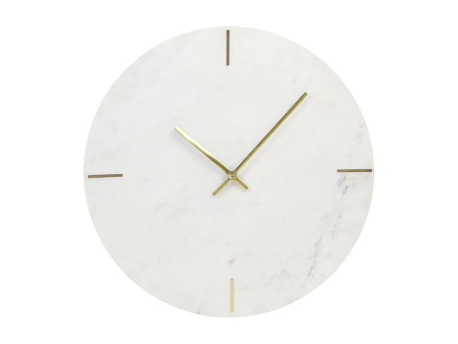 Uhr MORENO - 43x2x43cm - Weiß