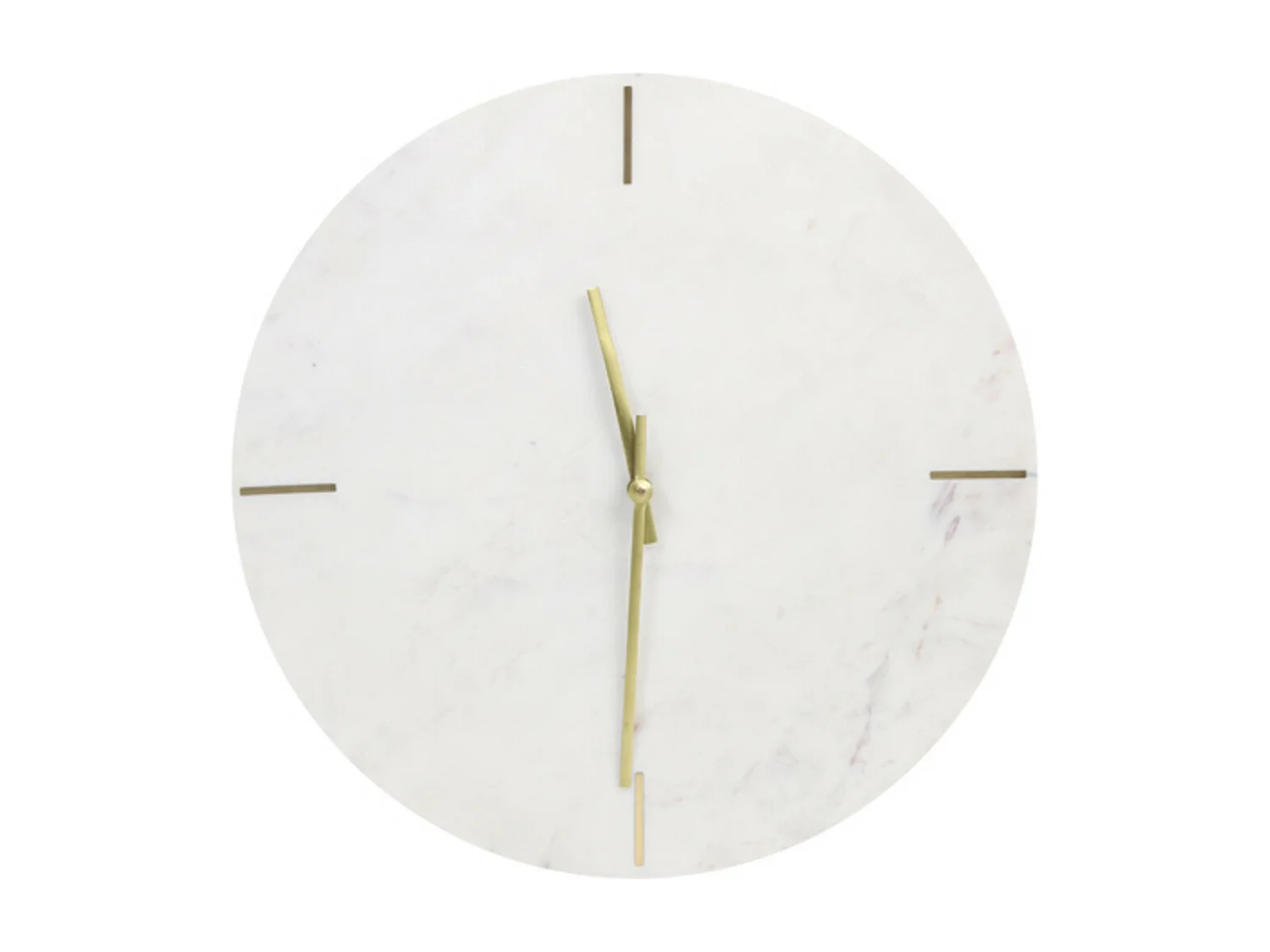 Uhr MORENO - 43x2x43cm - Weiß