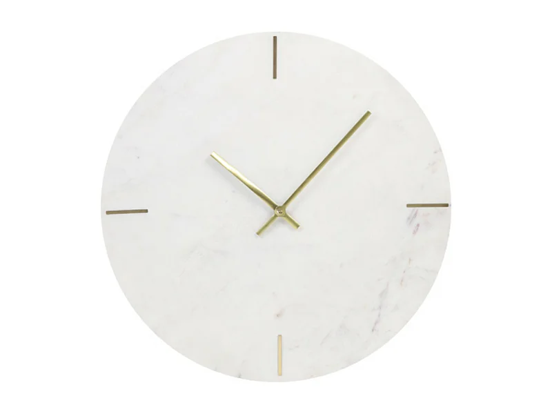 Uhr MORENO - 43x2x43cm - Weiß