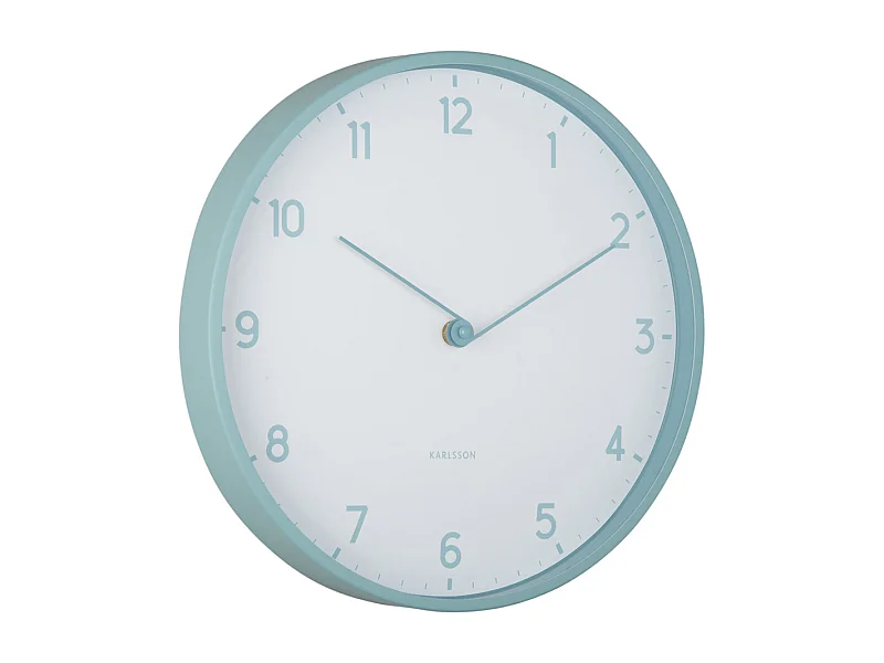 Horloge murale Sencillez - Bleu brumeux - Ø30cm