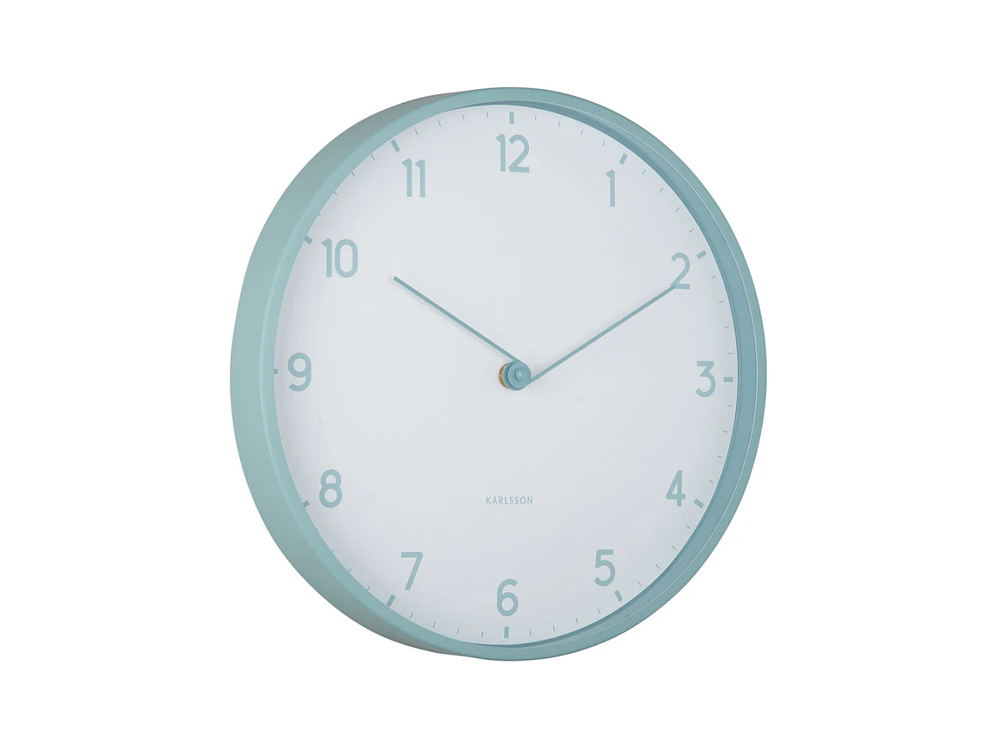 Horloge murale Sencillez - Bleu brumeux - Ø30cm
