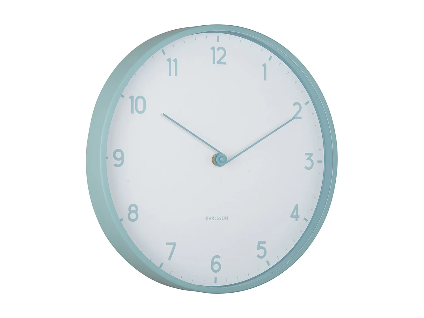 Horloge murale Sencillez - Bleu brumeux - Ø30cm
