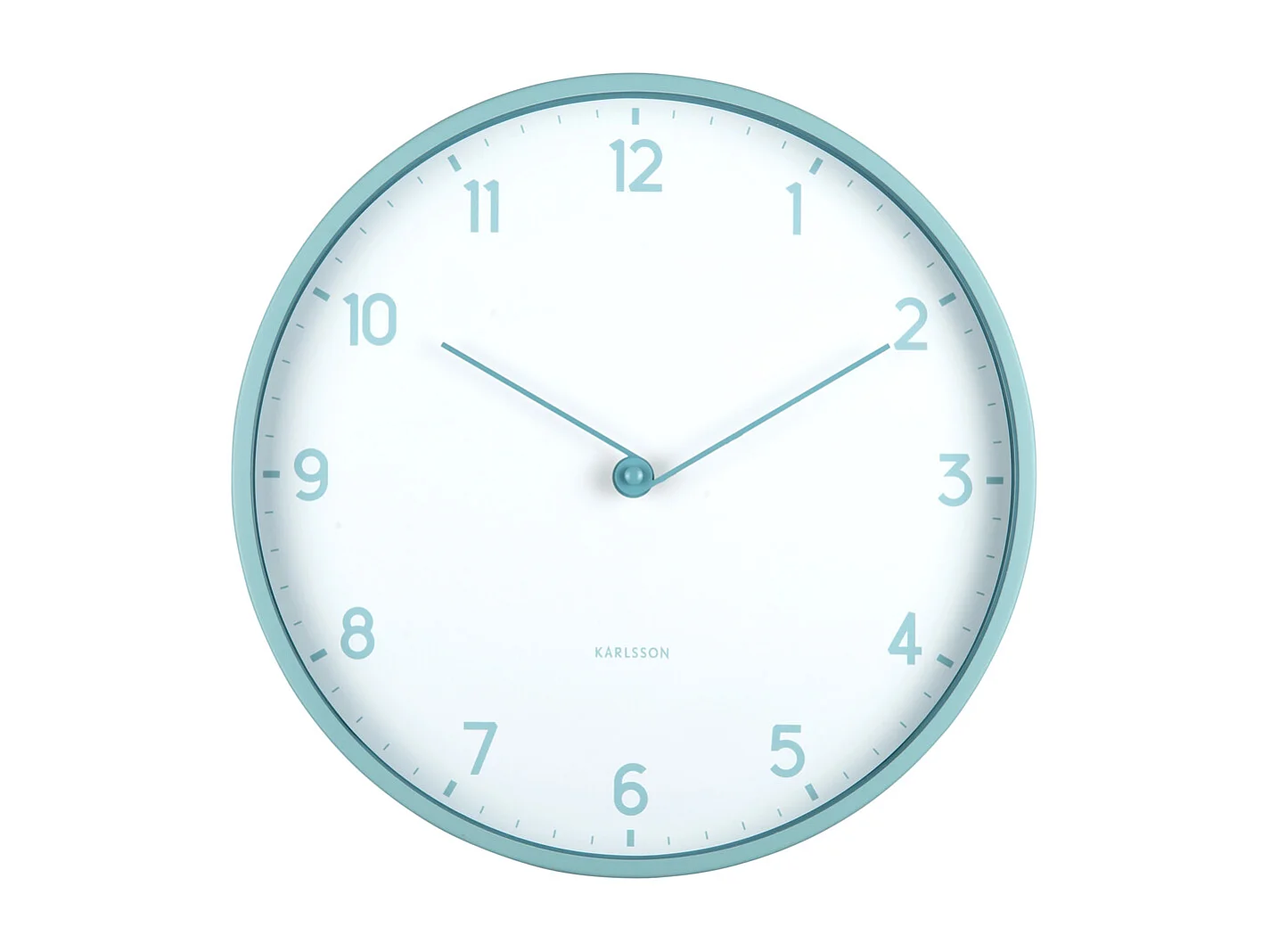 Horloge murale Sencillez - Bleu brumeux - Ø30cm