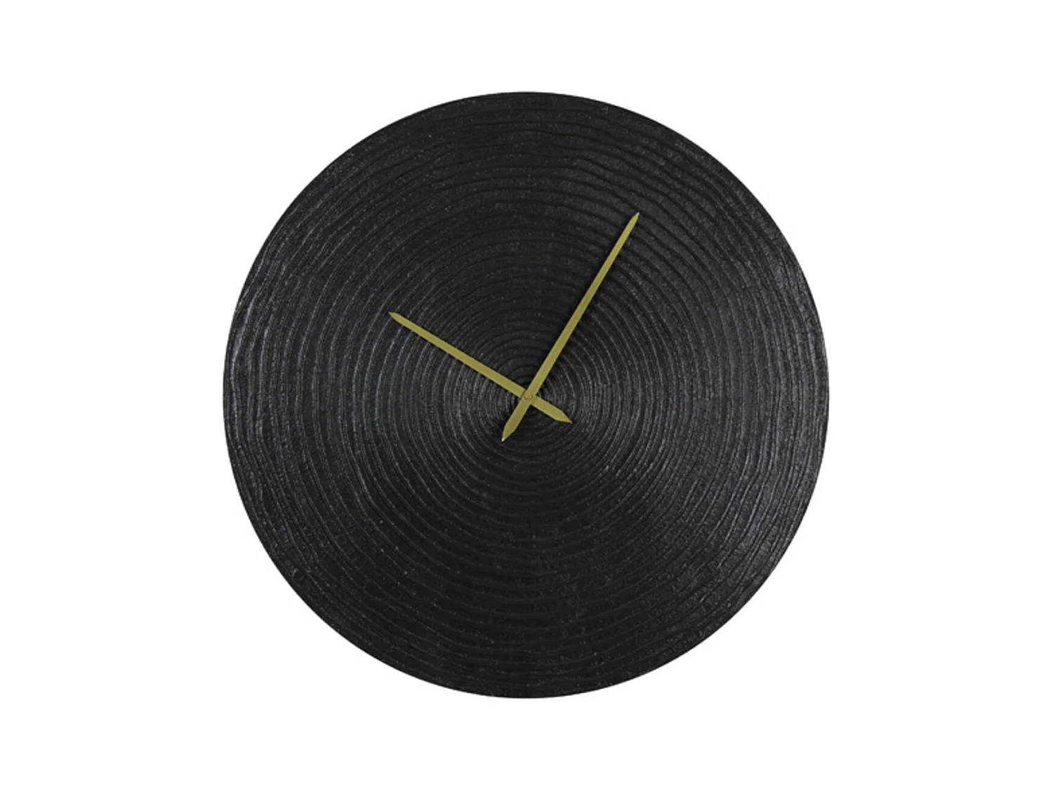 Uhr CERVINO - 58x2x58cm - Schwarz