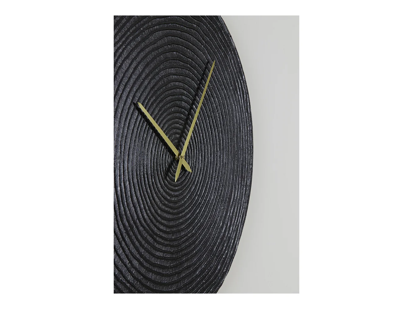 Uhr CERVINO - 58x2x58cm - Schwarz