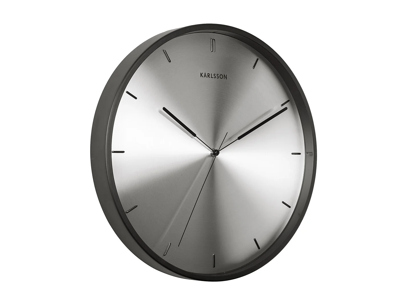 Zegar ścienny Finesse - Srebrny - Ø40cm