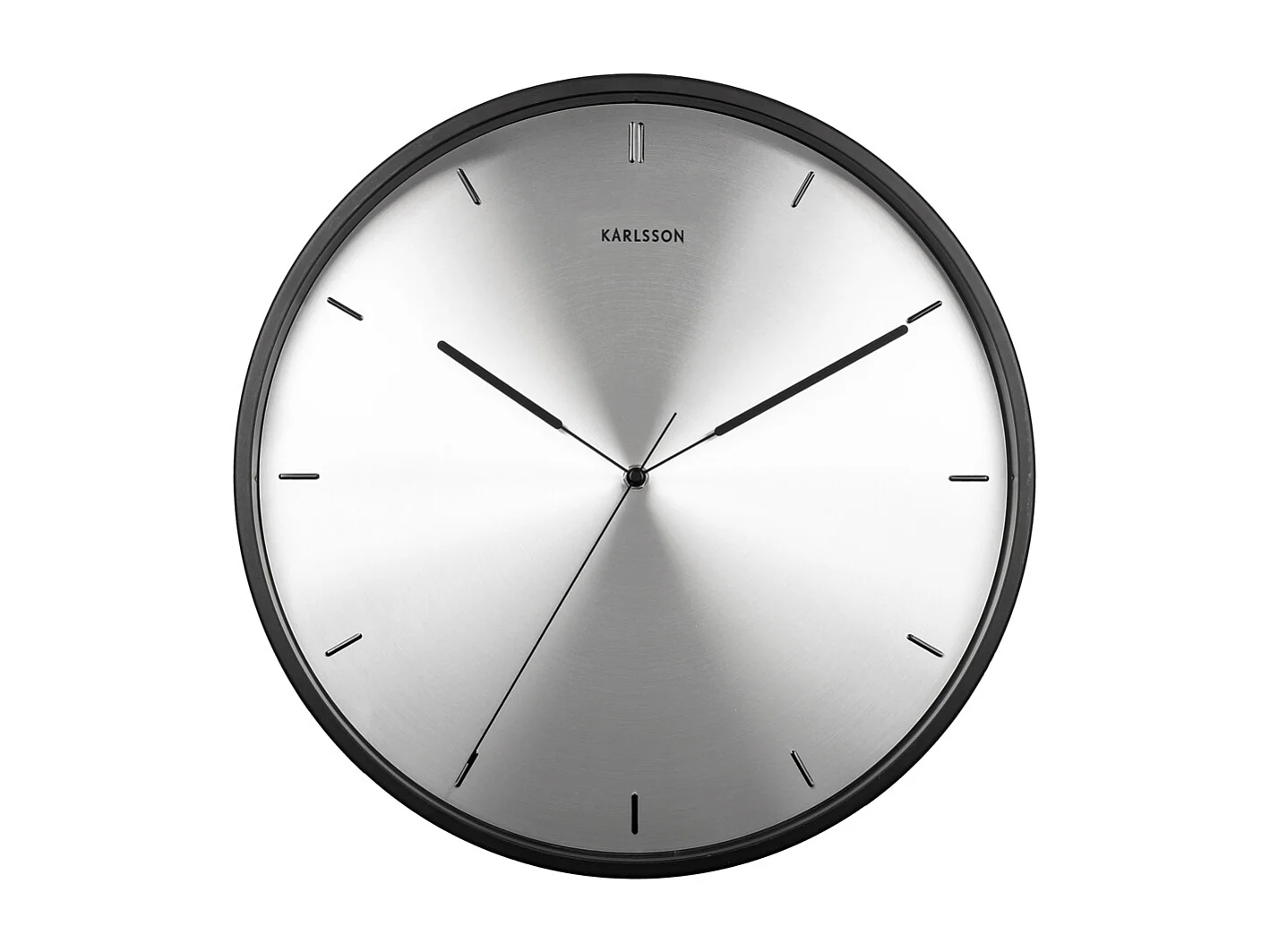 Zegar ścienny Finesse - Srebrny - Ø40cm