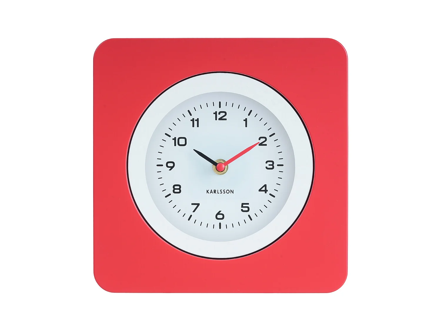 Horloge murale New Vintage - Rouge vif - Ø22cm