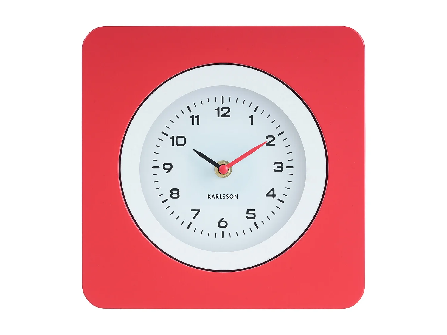 Horloge murale New Vintage - Rouge vif - Ø22cm