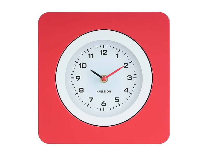 Horloge murale New Vintage - Rouge vif - Ø22cm