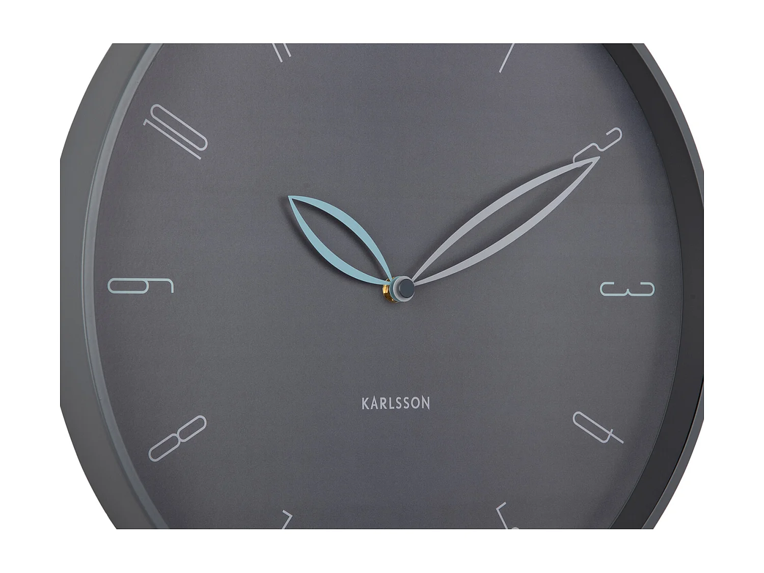 Horloge murale Pétales - Gris foncé - Ø40cm