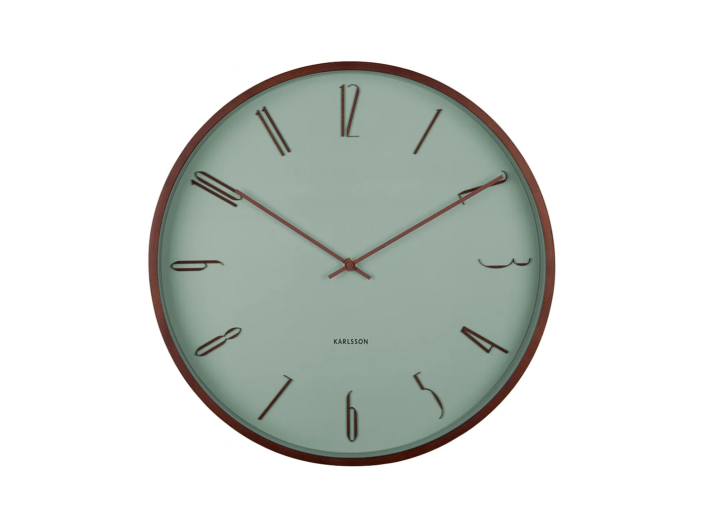 Horloge murale Scandia - Jade gris - Ø40cm