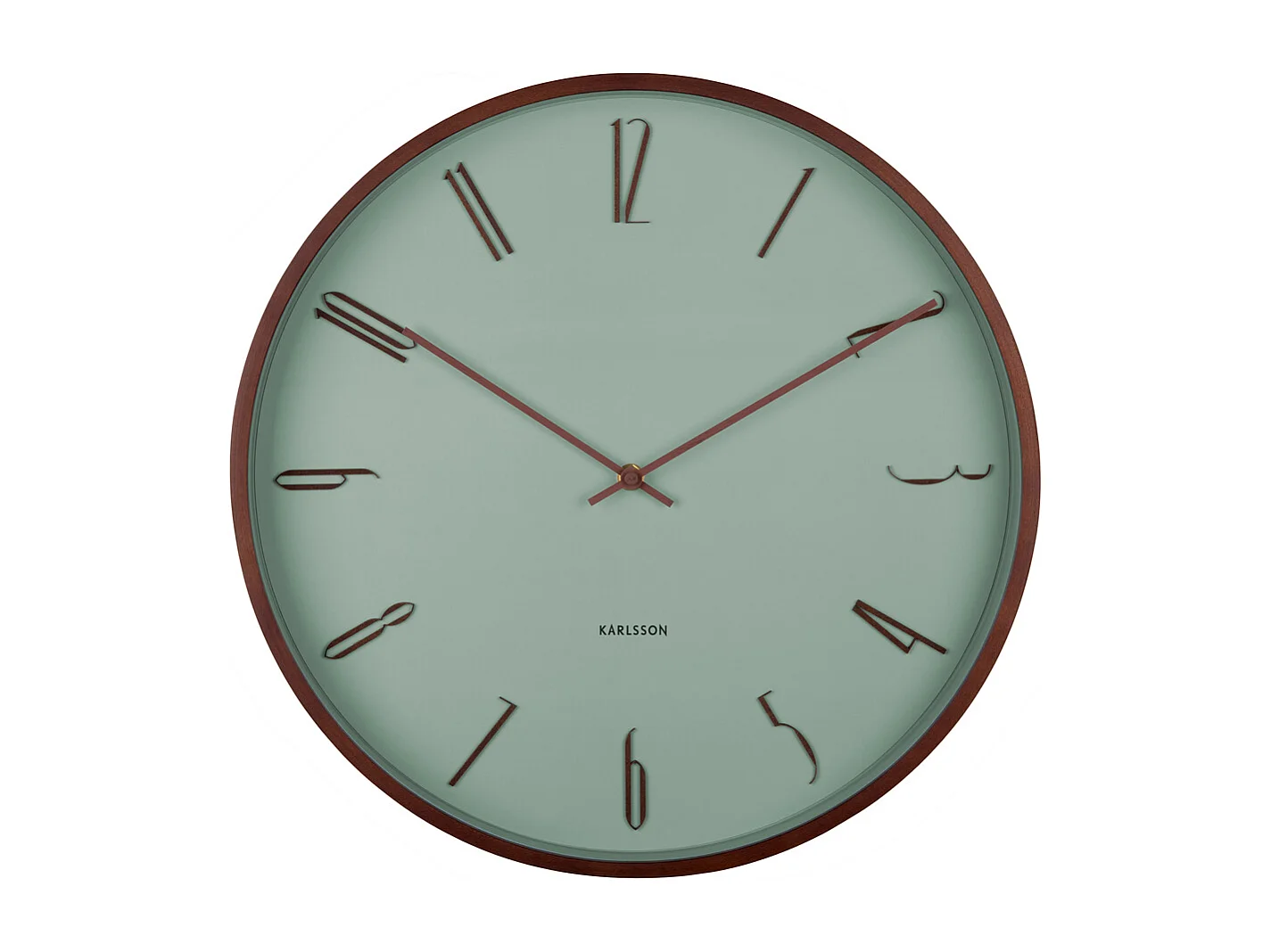 Horloge murale Scandia - Jade gris - Ø40cm