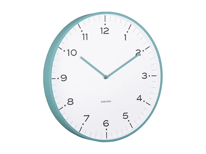 Wanduhr Zirkusmanegen - Türkisblau - Ø40cm