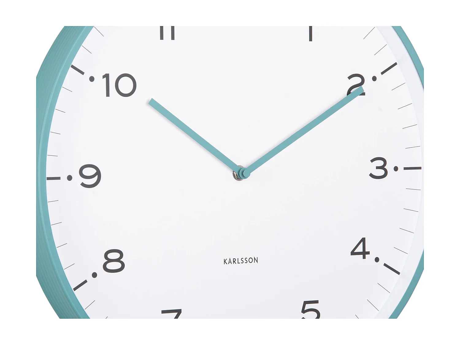 Horloge murale Circus Rings - Bleu turquoise - Ø40cm