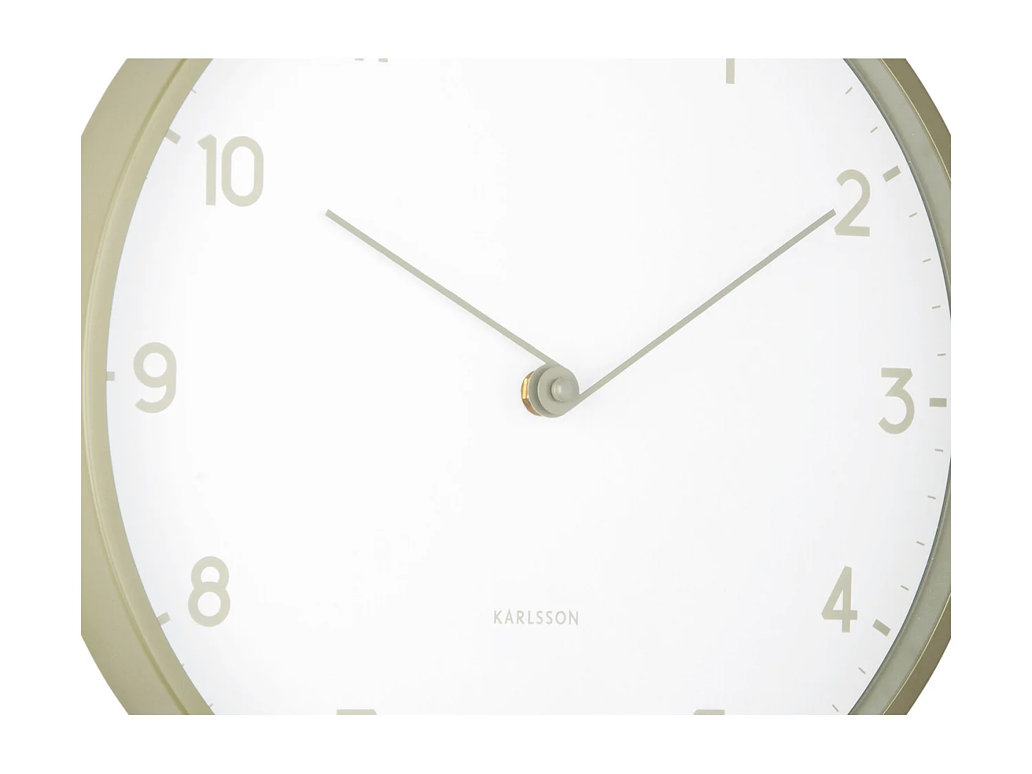 Horloge murale Sencillez - Vert thé - Ø30cm