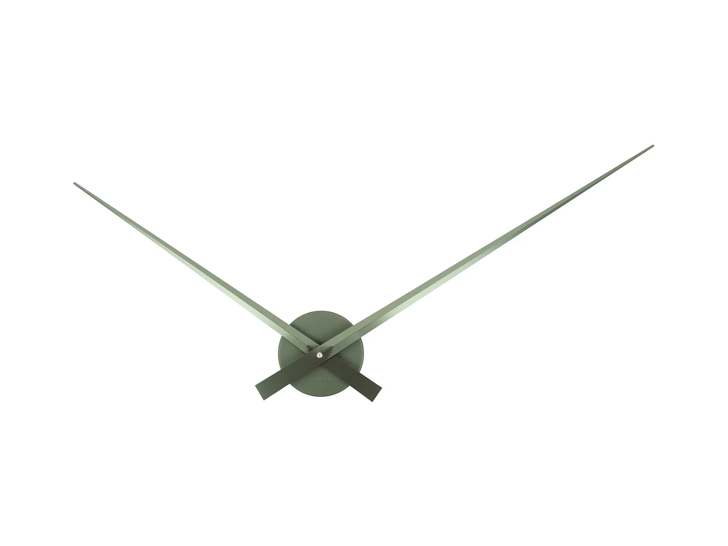 Horloge murale Little Big Time Metallic - Vert jungle métallisé - Ø77,5 cm